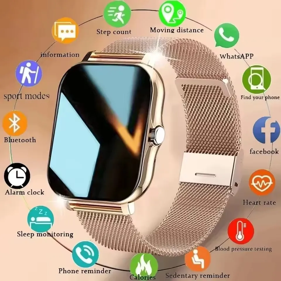 Neue Smart Watch Android IOS Telefon 1,44 Zoll Farbbildschirm
