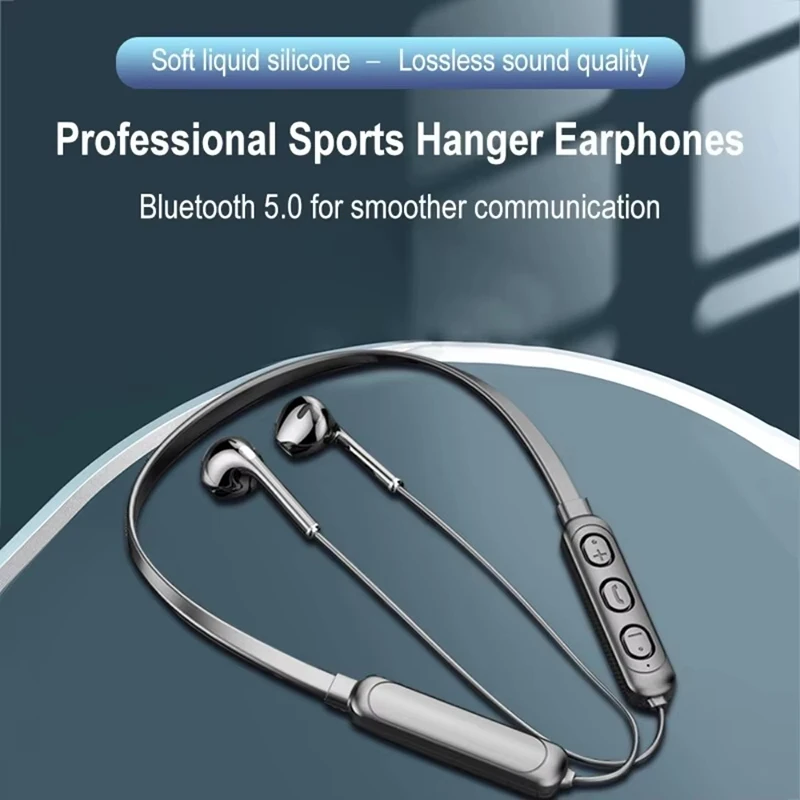 Drahtlose 9D Bluetooth Headset Hals Hängen Stereo Noise – Bild 2
