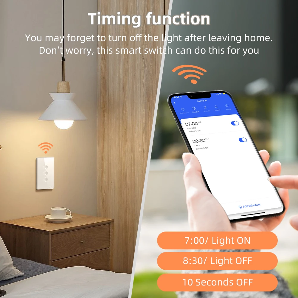 AVATTO Smart Zigbee Touch Groove Lichtschalter 220V – Bild 5