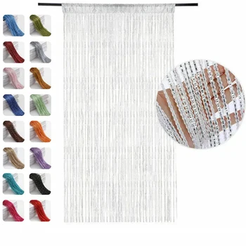 100 x 200 cm Türfenster zum Aufhängen, Perlendekorationen, Vorhangschnur, Sommerfliegen, Insektenschutz