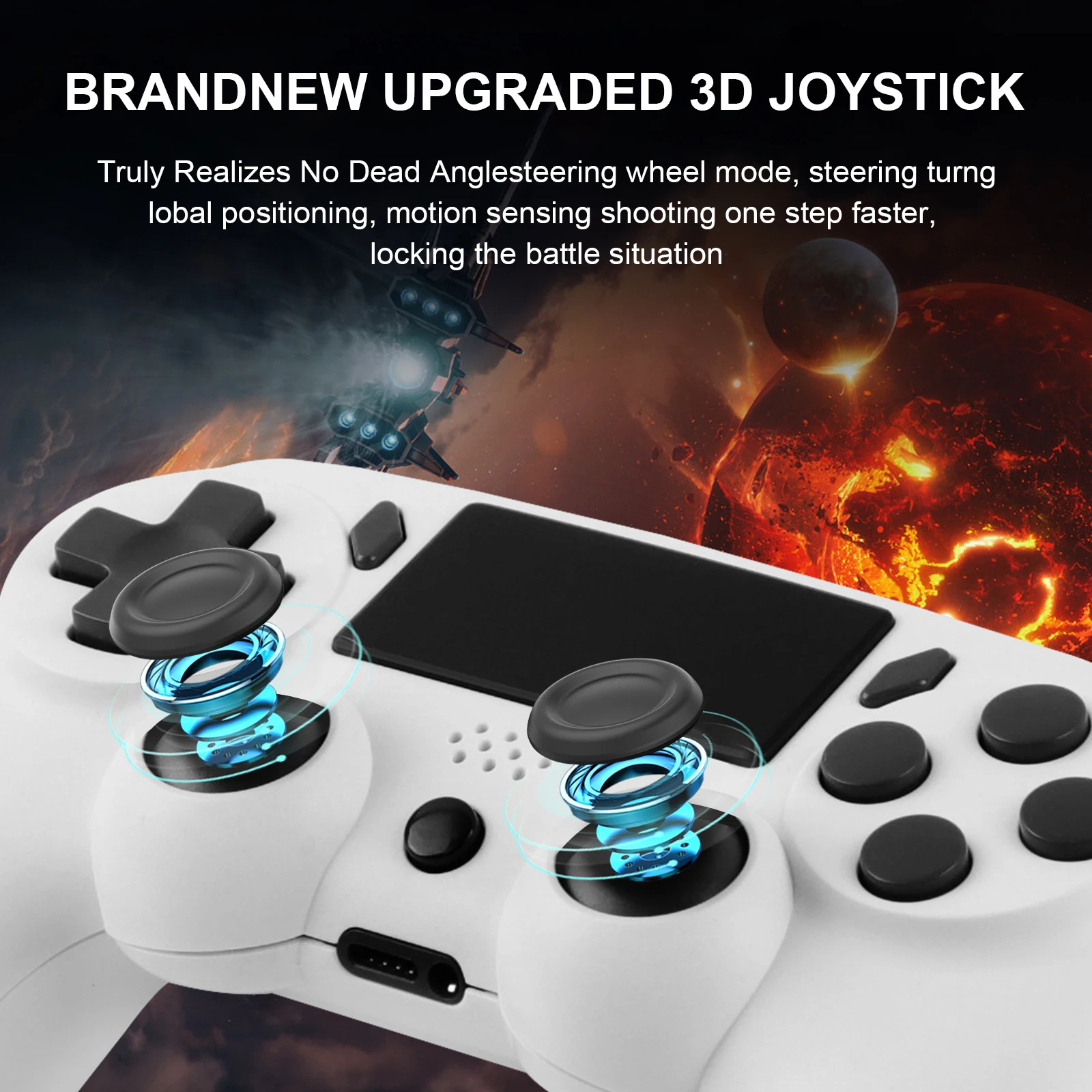 GAMINJA Wireless Gamepad Mit 6-achsen Gyroskop PC Joystick – Bild 4
