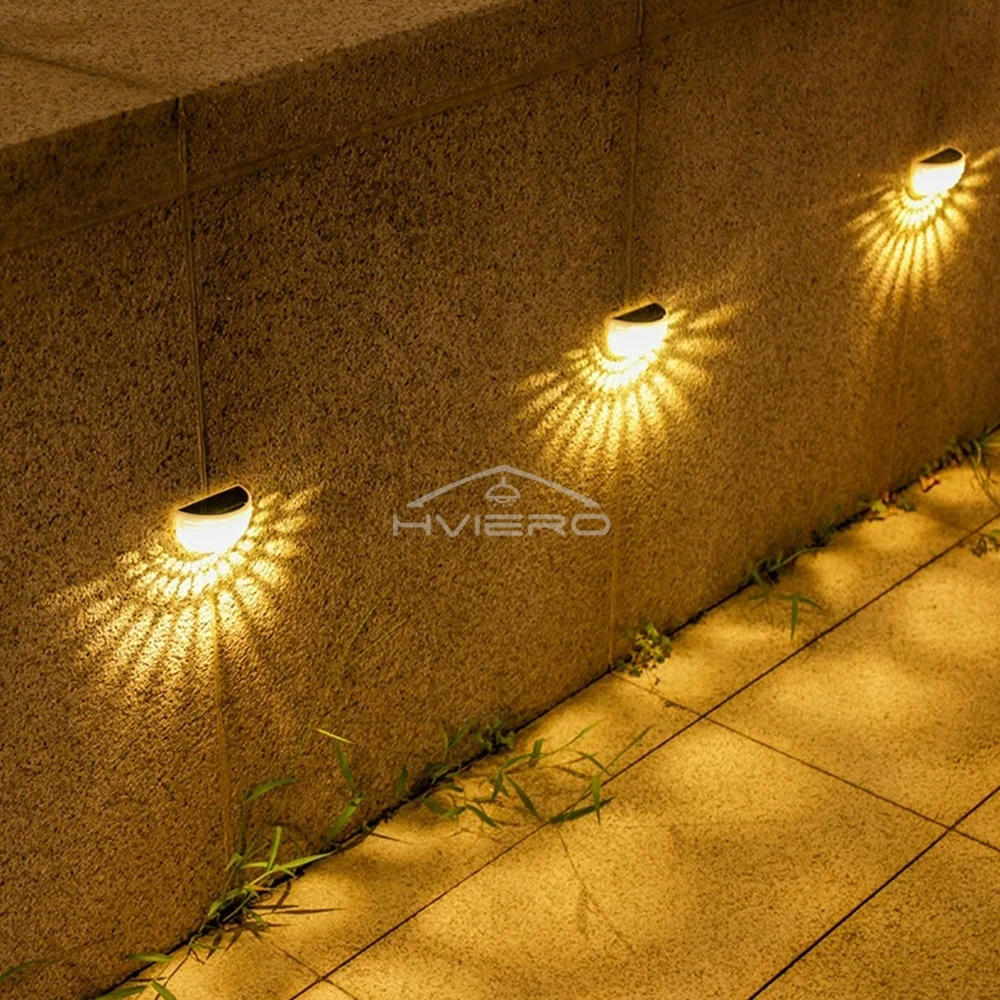 Solarleuchten für den Außenbereich, 6 LEDs, halbrunde – Bild 3