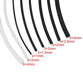 4 Meter Hydraulikölrohr Außendurchmesser 2 mm/3 mm/4 mm/6 mm Schwarz Hochdruck-Nylonschlauch Transparenter