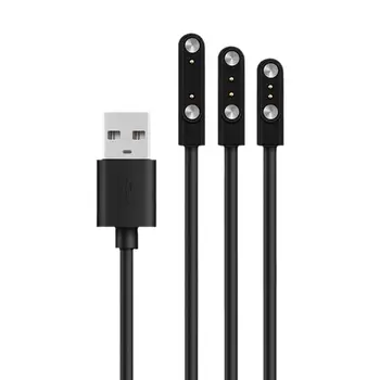 Magnetisches Ladekabel für Smartwatch, für 2-polige 2,84/4/7,62 mm Abstände, schwarz, neuartige USB-Ladekabel