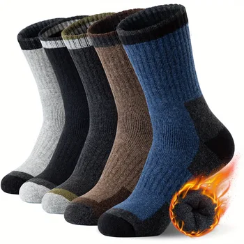 Winter-Socken aus Merinowolle, verdickt, warm, feuchtigkeitsableitend, Wandersocken, für Herren und Damen