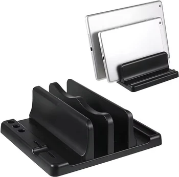 Büro-Laptopständer aus ABS-Kunststoff, vertikal, spart Platz auf dem Schreibtisch, einfach für Computerzubehör
