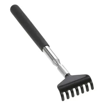 Teleskop-Rückenkratzer, Kratz-Rückenkratzer, Massagegerät, Metall-Edelstahl-Werkzeug mit Tragetasche