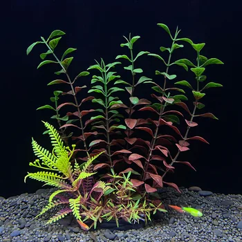Künstliche Aquarium-Dekoration, Pflanzen, Kunststoff, Wasserpflanzen, Unterwasserpflanzen, Aquarium-Zubehör
