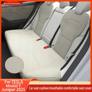 Tesla Model Y YL Juniper25+ PU-Sitzkissen mit Belüftung, Komfortabel, Ganzjährig Universell, Geteiltes