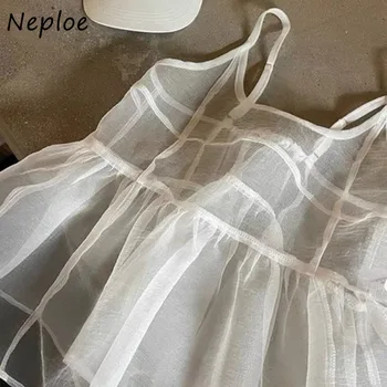 Neploe Französischer Stil Süße Rüschen Ärmellose Weste Locker Neu Frisch Korea Chic Tanktop Vielseitig