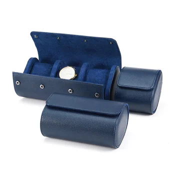 Embers Leder-Uhrenrolle mit 1, 2 oder 3 Fächern, Luxuriöse Echte Uhrenaufbewahrungsbox, Reisetasche, Uhrenbox