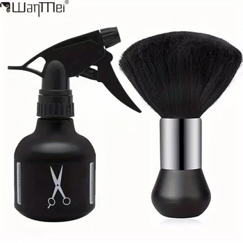 Professionelles Friseur-Set, Friseur-Werkzeugset - Nacken-Staubwedel, Wassersprühflasche, Reinigungsbürste