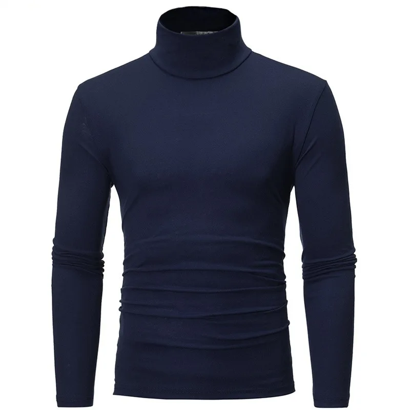 1/2 stücke Herbst Winter männer High Neck T-shirt Slim Fit – Bild 6