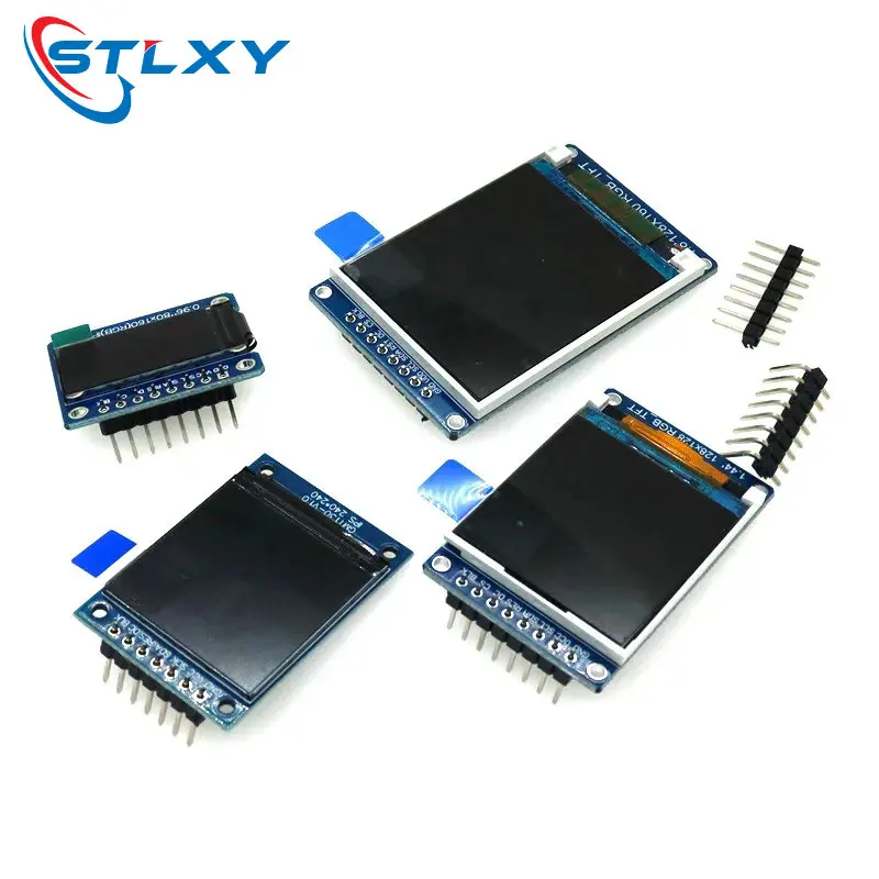 Tft display 0,96 1,3 1,44 1,8 zoll ips 7p spi hd 65k voll