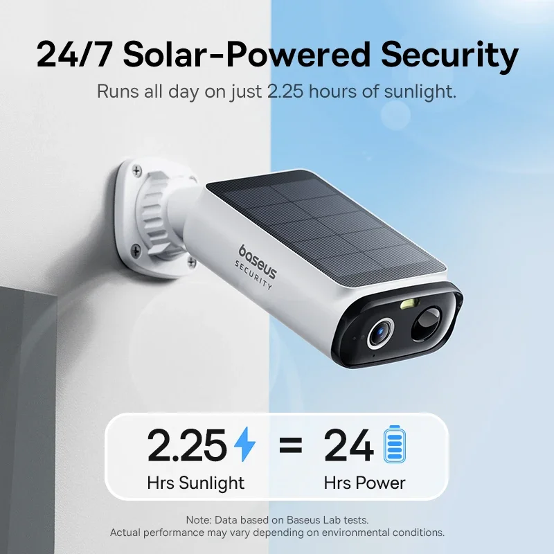 Baseus Security S1 Lite Solar-Überwachungskamera, kabellose – Bild 2