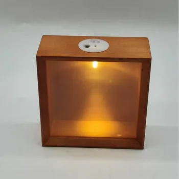 LED-Schattenbox-Rahmen, weicher LED-DIY-Dekorrahmen, hölzerner Leuchtrahmen, romantische 3D-Vitrine