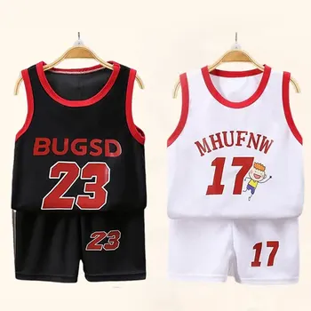 Kinder Sets Sommer Kinder Ärmelloses T-shirt Shorts Set Schnell trocknend Outdoor Tank Top Shorts Sets Jungen