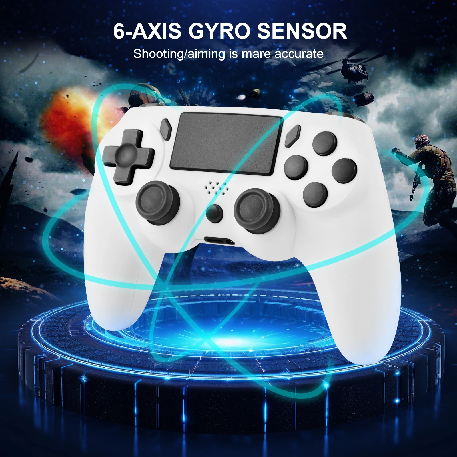 GAMINJA Wireless Gamepad Mit 6-achsen Gyroskop PC Joystick – Bild 6
