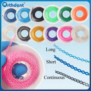Zahnärztliche kieferorthopädische elastische Ultra-Power-Kette, langes, kurzes, kontinuierliches Gummiband