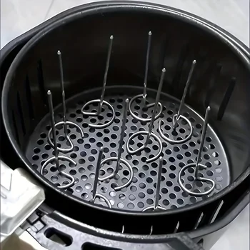 Luftfritteuse-Ofen, vertikaler Grill, Spießgrill, universelles Zubehör, spezielle Backnadel aus (10 Stück)