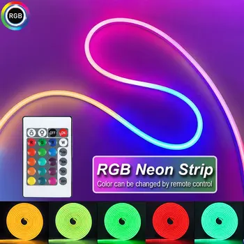 RGB Neon LED Streifen Lichter USB 5V Streifen IP65 Wasserdichte Steuerung Led Flexible Diode Dekoration