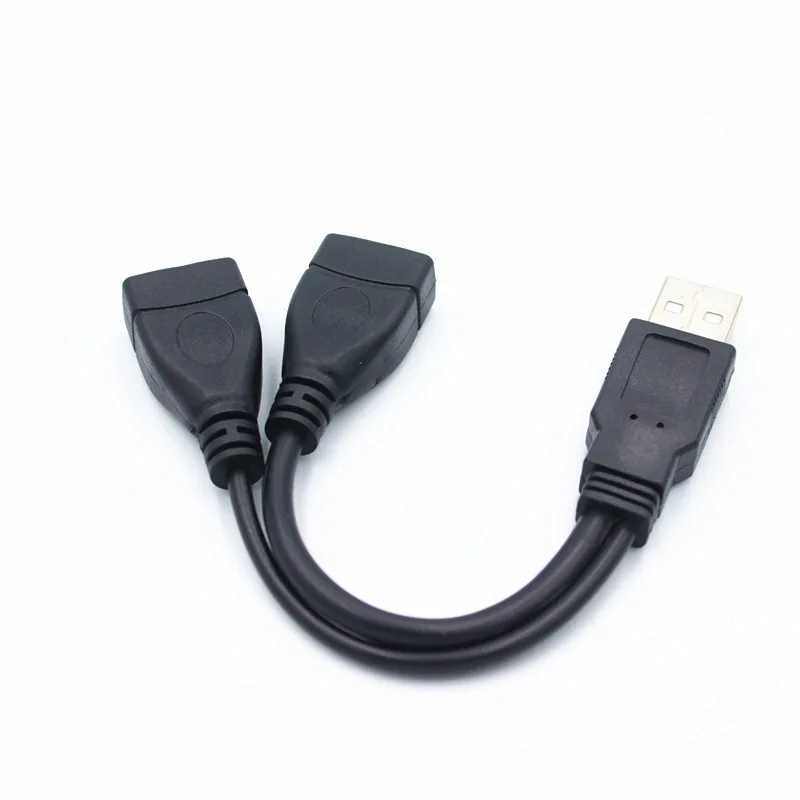 1 Stecker auf 2 Buchsen USB 2.0 Verlängerungsleitung – Bild 2