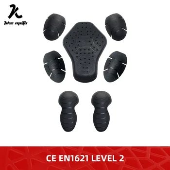 CE Level 2 Moto Motorrad Rücken Ellenbogen Knie Schulter Schutz Jacke Einsatz Getriebe Rüstung Motocross