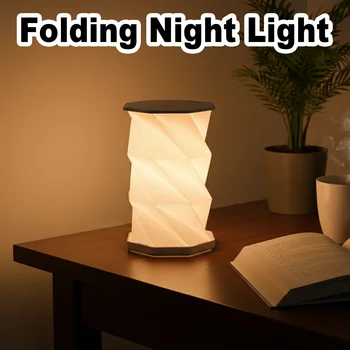 Faltbare Tischlampe, tragbare Leselampe, dimmbar, Schreibtisch, Papier, Heimdekoration, Nachttisch