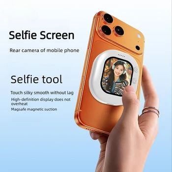 Mini Kabelloser Magnetischer Handy-Bildschirmprojektor Mobile Rückkamera Selfie-Videokamera für Vlog