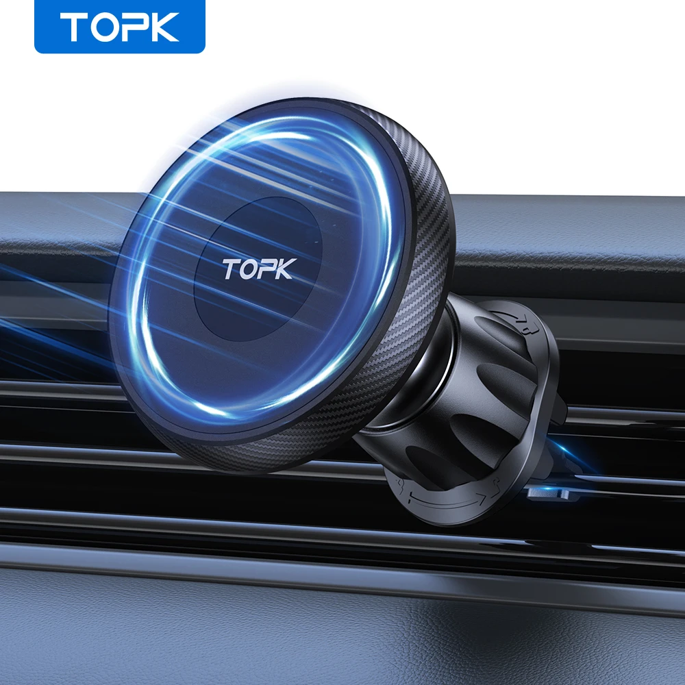 TOPK Magnetischer Autotelefonhalter, Entlüftungsschlitze
