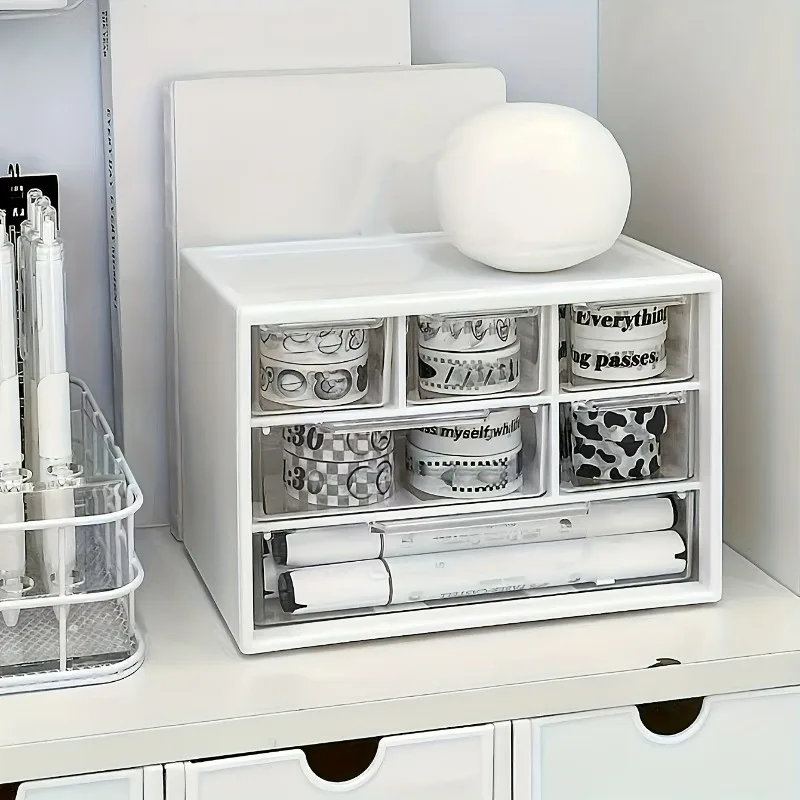 1 Stück multifunktionaler Kunststoff-Desktop-Organizer mit – Bild 4