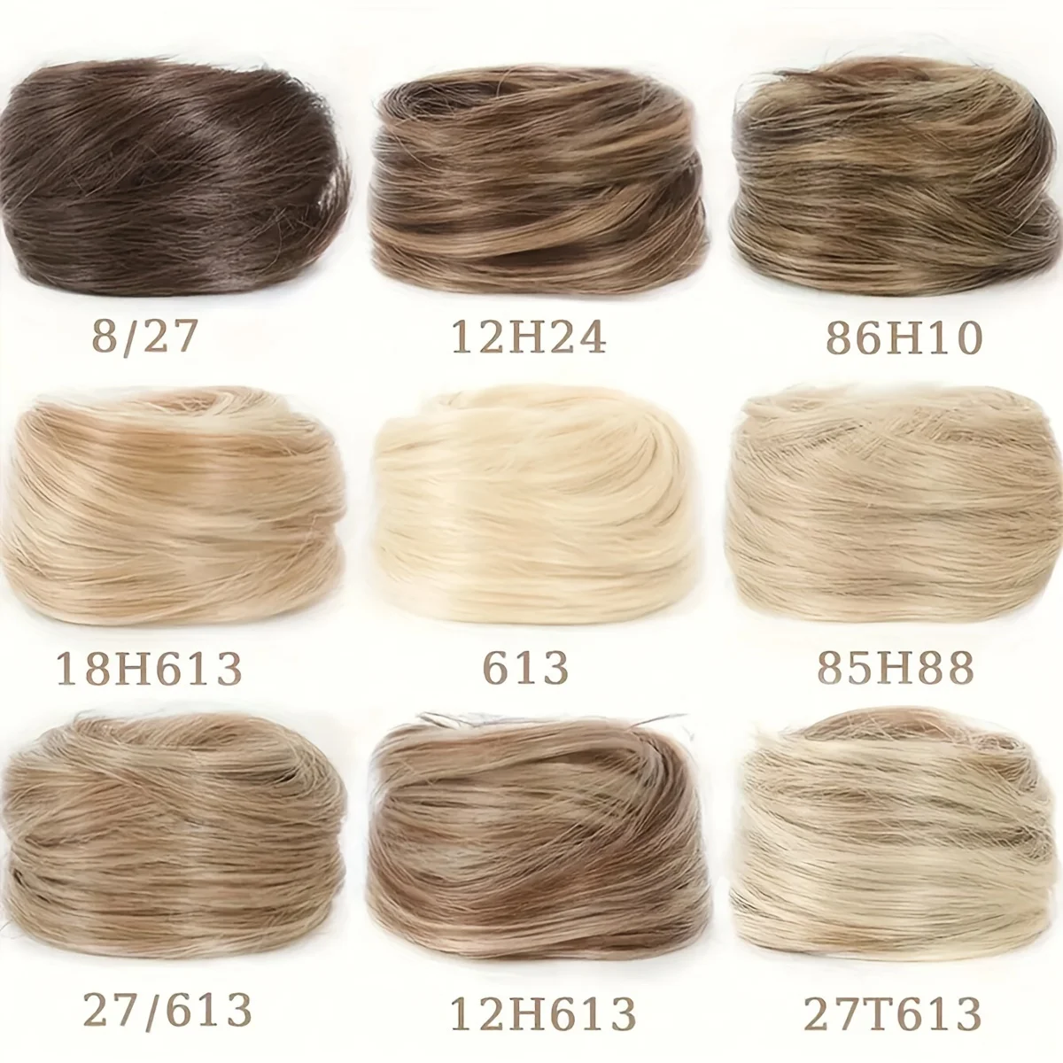 Synthetischer Chignon, elastisches Gummiband, künstlicher – Bild 2