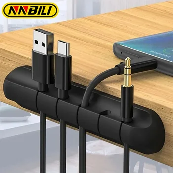 Nnbili Silikon USB Kabel Organizer Kabel wickler Desktop ordentlich Management Clips Kabel halter für Maus