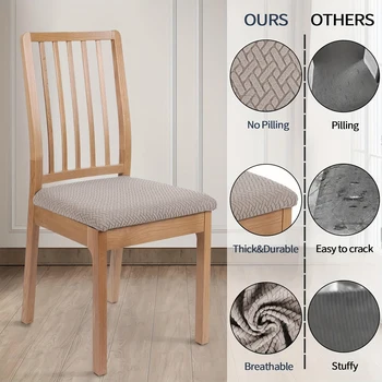 Jacquard Elastische Abdeckung für Stuhl Universal Größe Stuhl Abdeckung Elastische Haus Sitz Wohnzimmer Stühle