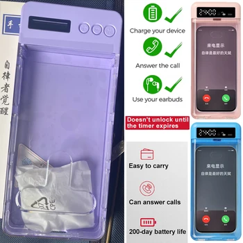 Zeitschloss-Box für Mobiltelefone, Schließbox für Mobiltelefone mit Timer, Selbstdisziplin, zeitgesteuerte