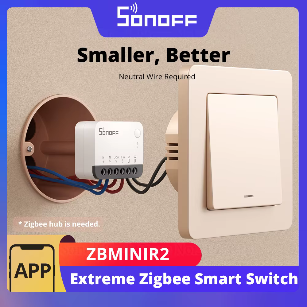 SONOFF ZBMINIR2 Extreme Zigbee Smart Switch Detach Relay