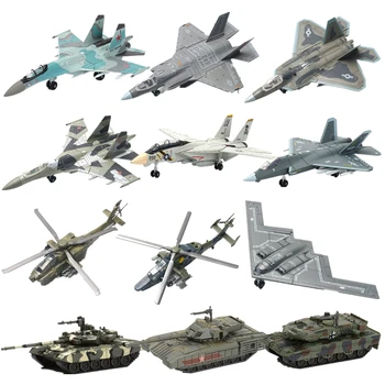 Moderne Militär Serie Bausteine Set Kampfpanzer T90 Mehrzweck Kämpfer B2 Hubschrauber Modell Spielzeug
