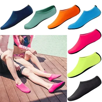 Rutschfeste Unisex-Wasserschuhe zum Schwimmen, Tauchen, Strand, Sommer, Aqua-Socken, flache Sandale