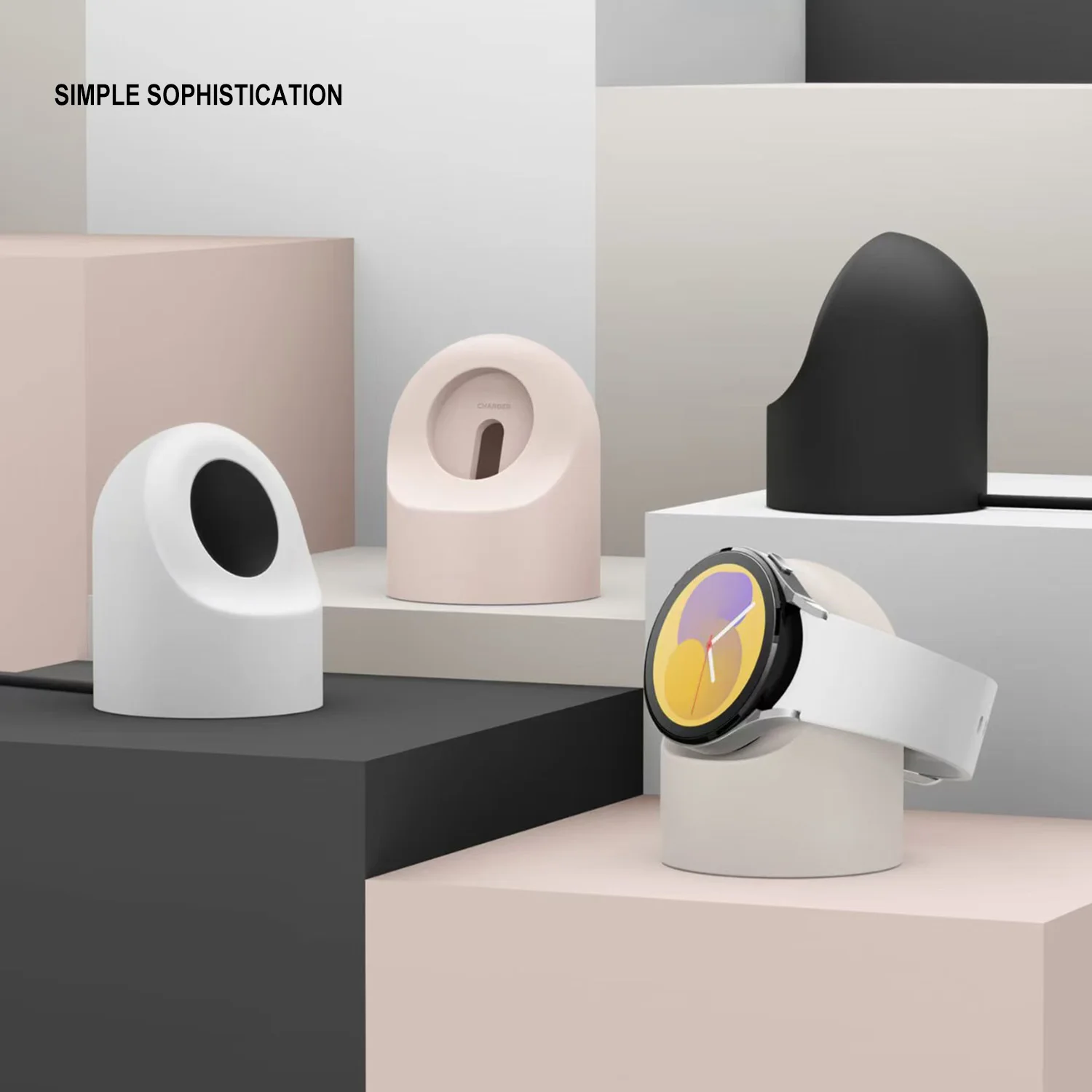 Silikon-Ladeständer für Samsung Galaxy Watch 3 bis 7 – Bild 2