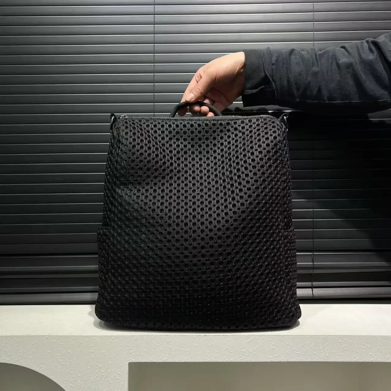 Modischer Retro-Rucksack mit Nähten und lässiger – Bild 4