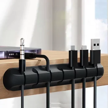 Selbstklebende Kabelhalter-Clips, Kabelmanagement, Kabel-Organizer für den Schreibtisch, USB-Ladekabel