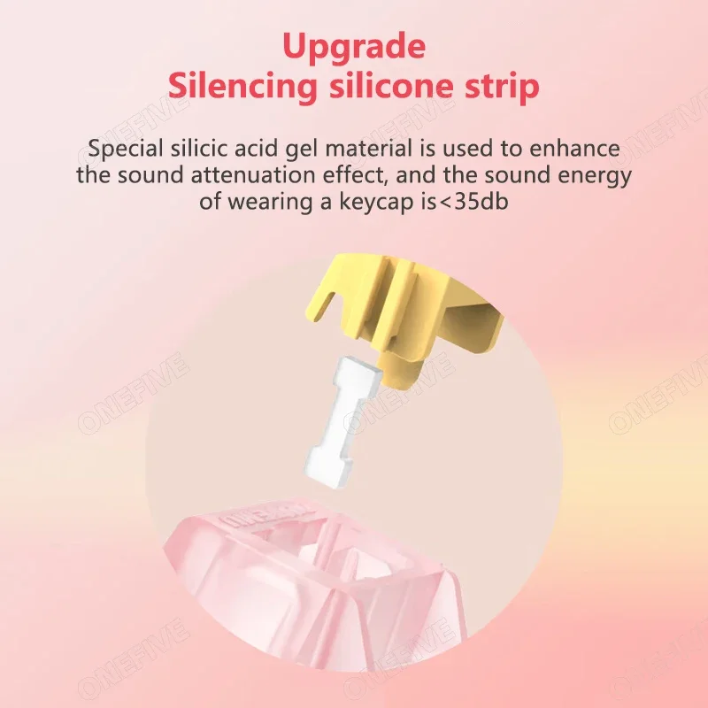 Outemu Silent Peach V3 Schalter geschmiert Silent Lemon V3 – Bild 5