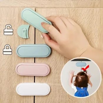 Kindersicherungsschubladenschloss, unsichtbares magnetisches Schrankschloss, um das Baby (3 Stück)