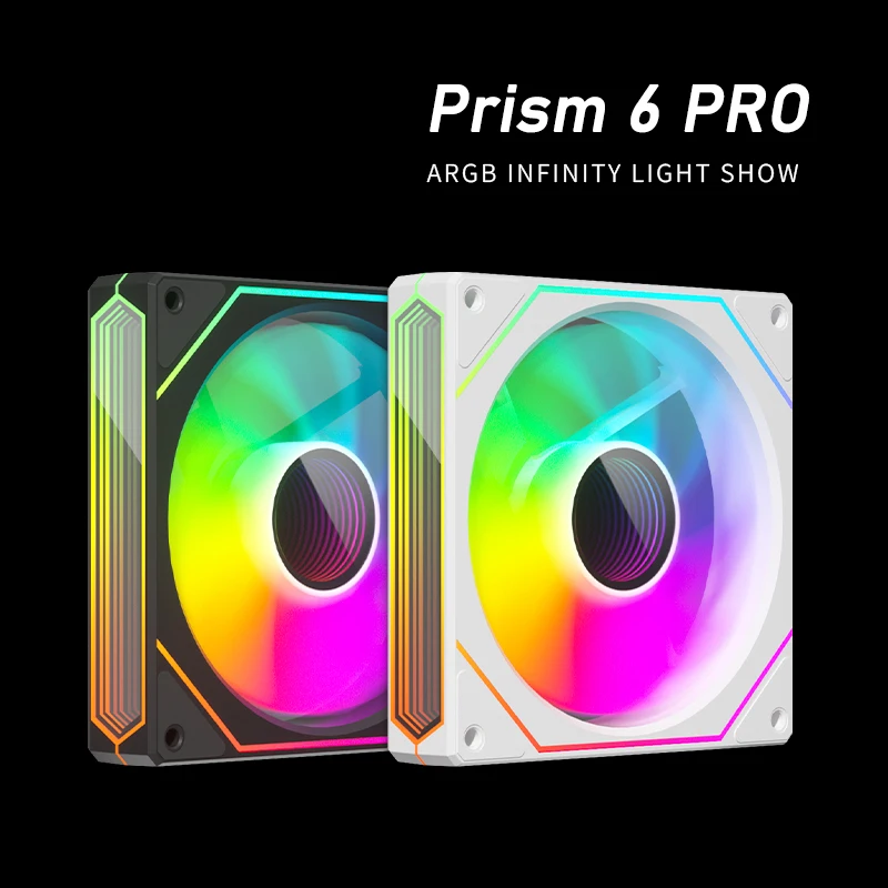 Zezzio Prism 6 PRO 120 mm PC-Gehäuselüfter ARGB 12 V 4PIN PWM – Bild 2