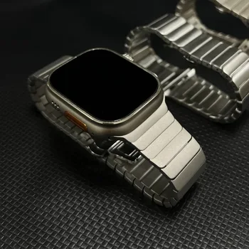 Stahl-Uhrenarmband für Apple Watch Ultra 2 49mm/10 9 8 7 46mm 42mm 45mm 41mm für IWatch Series 6 5 4 3 SE 44mm