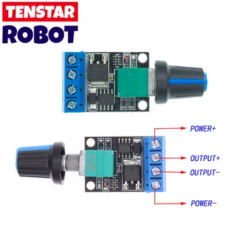 5V 12V 10A Spannungsregler PWM DC Motor Drehzahlregler Gouverneur Stufenloser Drehzahlregler LED Dimmer