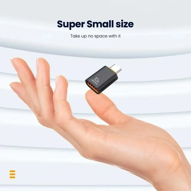 USB-A auf USB-C OTG-Adapter, USB 3.0, 10 A – Bild 2