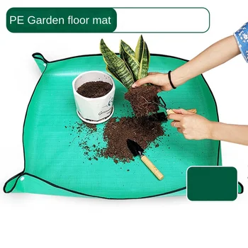 50*50 cm Blumentöpfe Umpflanzen Matten Garten Pflanzen Matte Pe Pflanze Umfallauslage Faltbare Wasserdichte