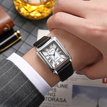 Mode Herren Quarz Armbanduhr Lederarmband Uhr