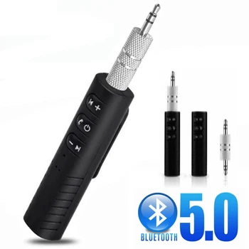 2-in-1-Auto-Wireless-Bluetooth-Empfänger 3,5 mm Klinke AUX Audio Auto Wireless Audio Receiver Handy 5.0